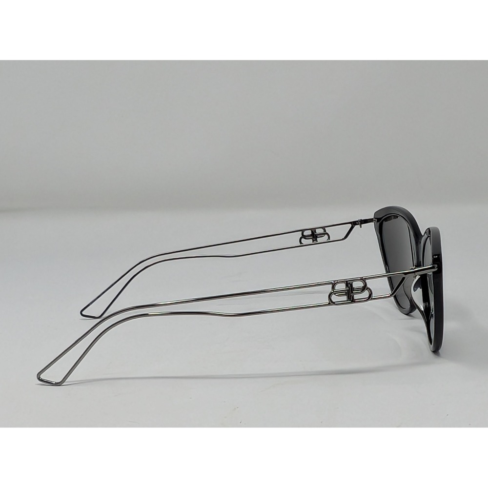 Balenciaga BB0052S Cat Eye Sunglasses Black BB Logo Made in Italy Vacation - Picture 5 of 13